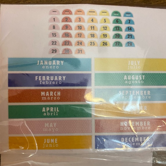 New in Package 4 piece Teacher Monthly Calendar Pack - Picture 4 of 9